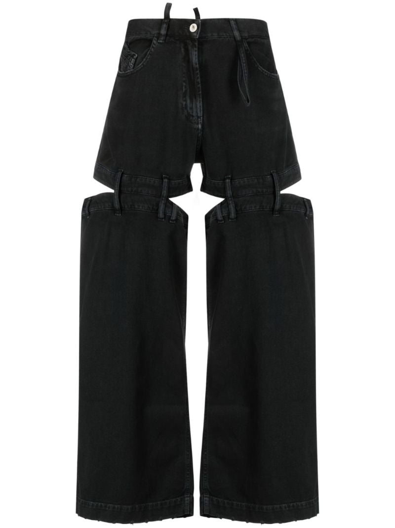 Black Ashton Deconstructed Jeans