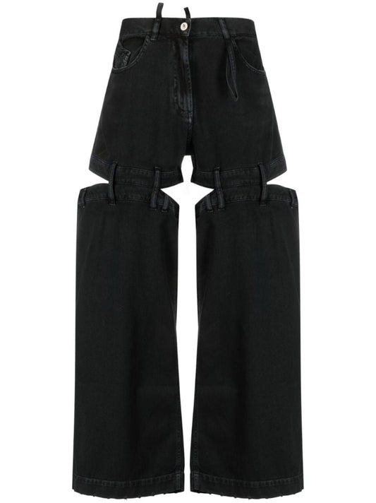 Black Ashton Deconstructed Jeans