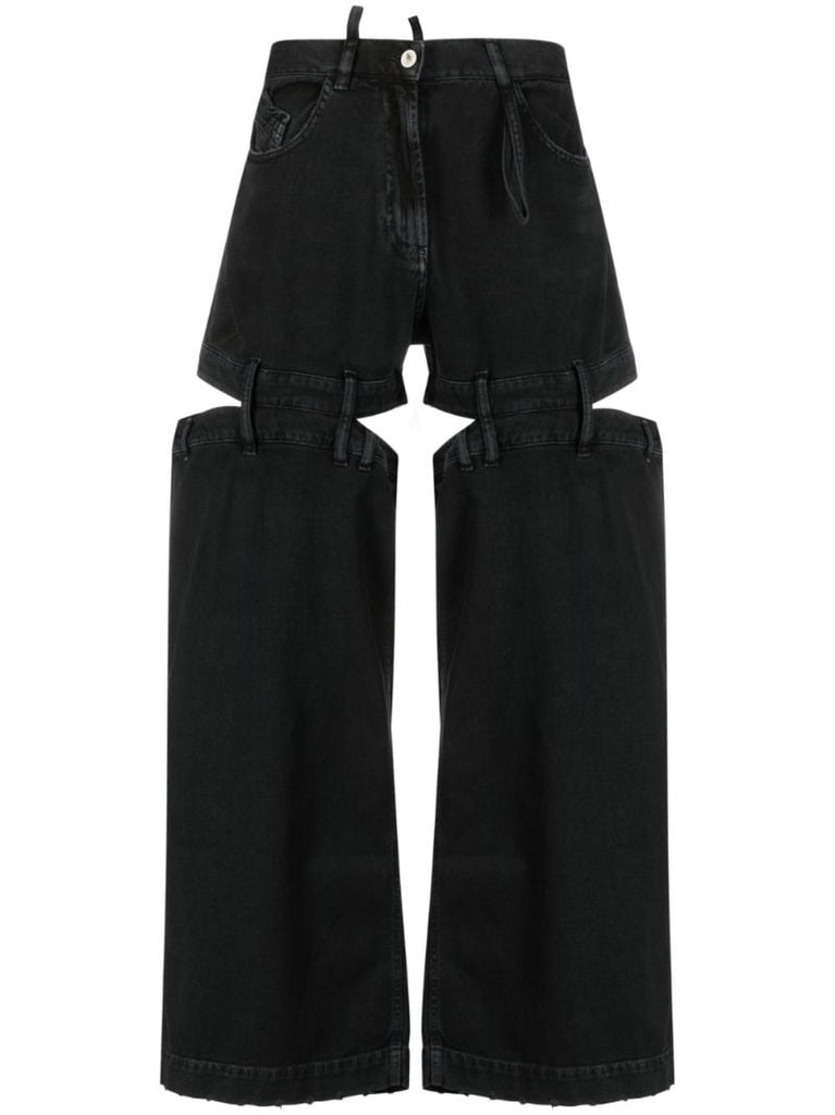 Black Ashton Deconstructed Jeans