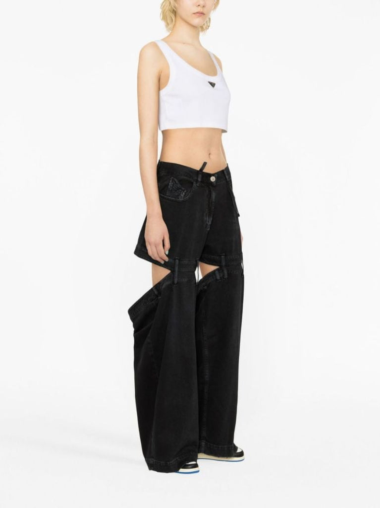 Black Ashton Deconstructed Jeans