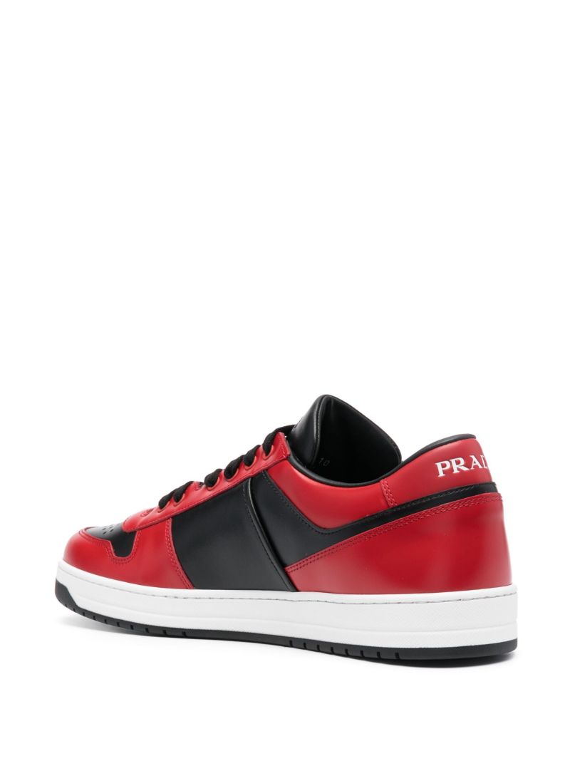 Red Downtown Low-top Leather Sneakers