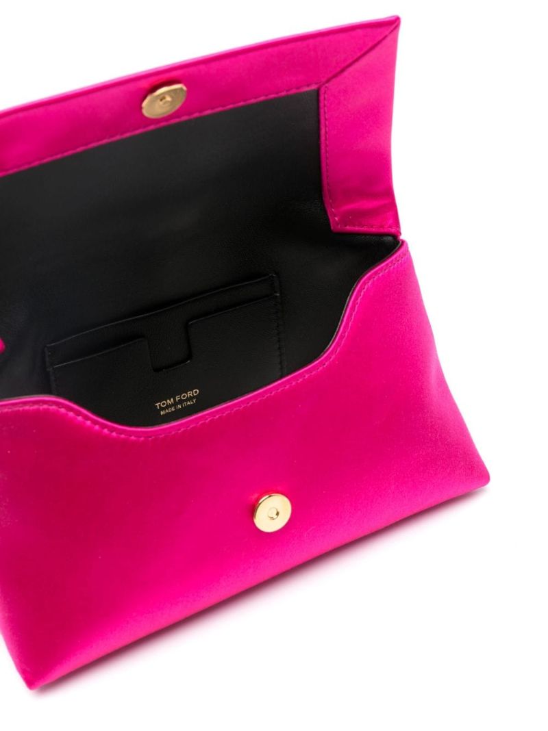 Pink Mini Chain Satin Shoulder Bag
