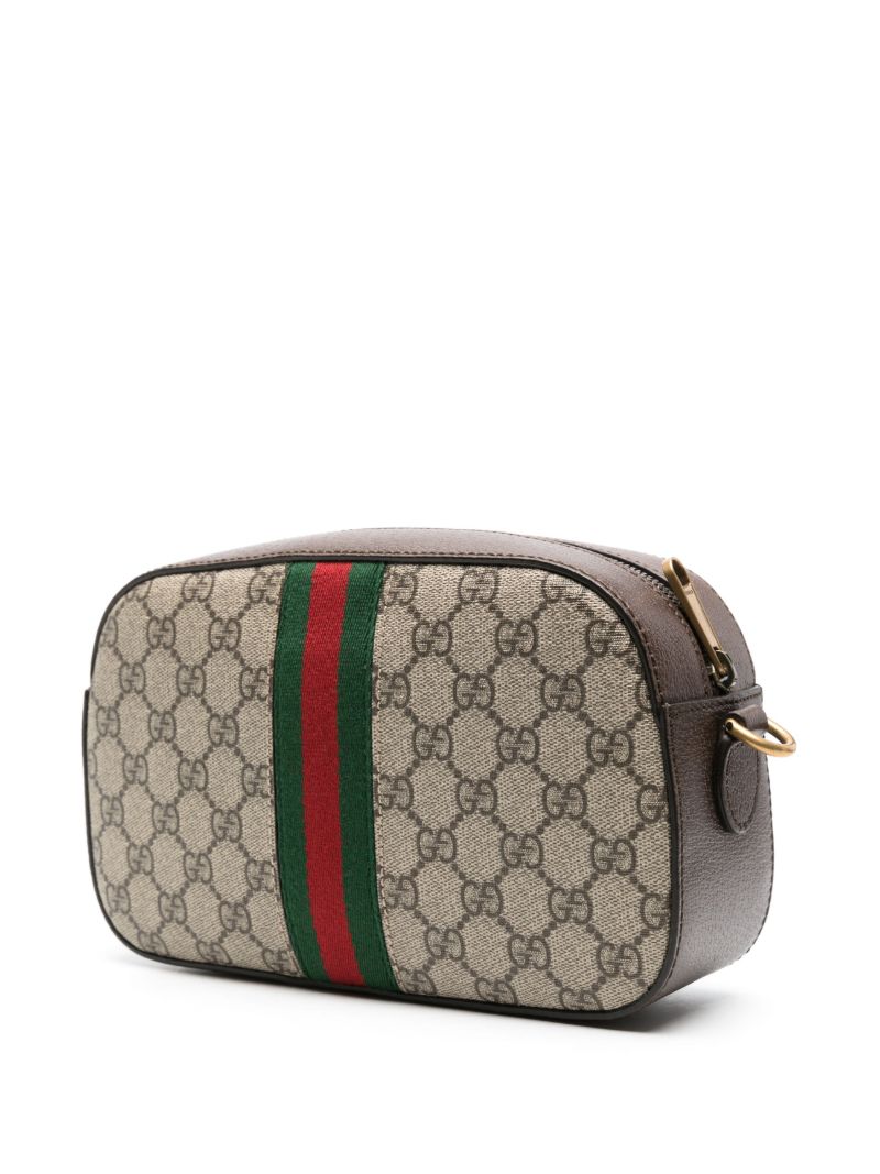 Neutral Ophidia Small Gg Shoulder Bag