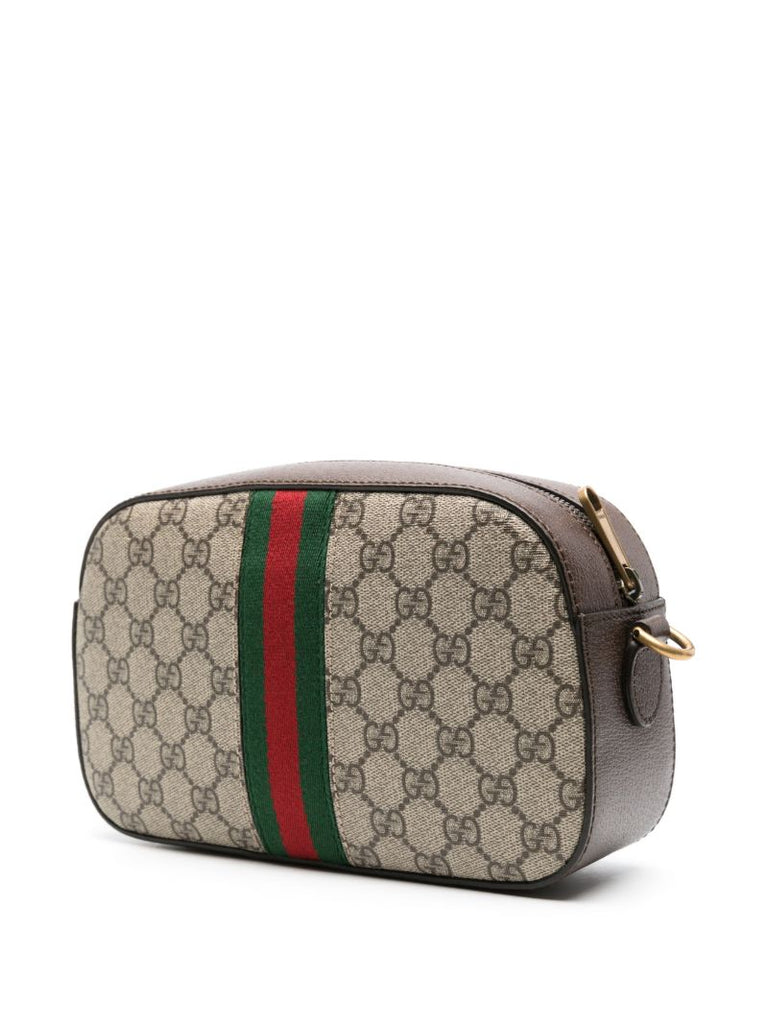 Neutral Ophidia Small Gg Shoulder Bag