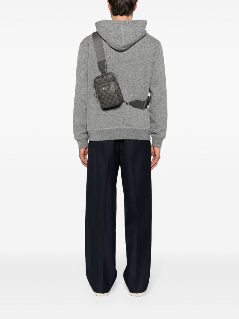 Grey Ophidia Mini Gg Belt Bag