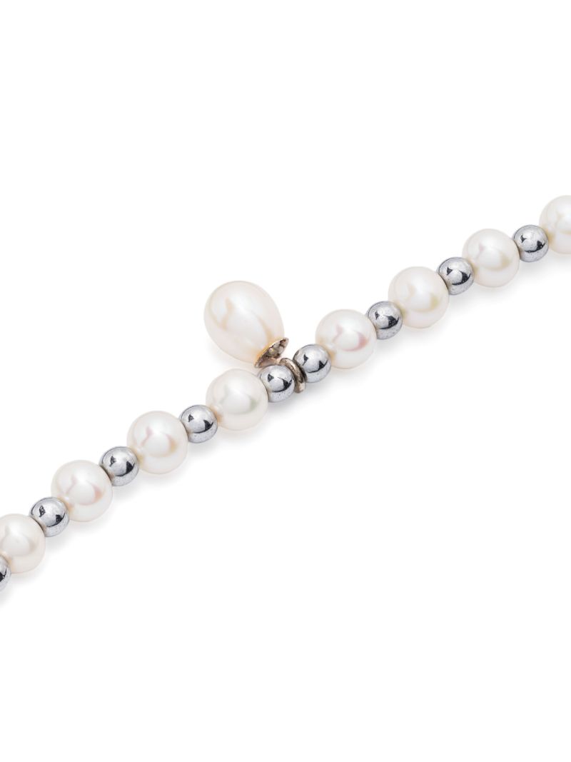 Sterling Silver Pearl and Hematite Bracelet