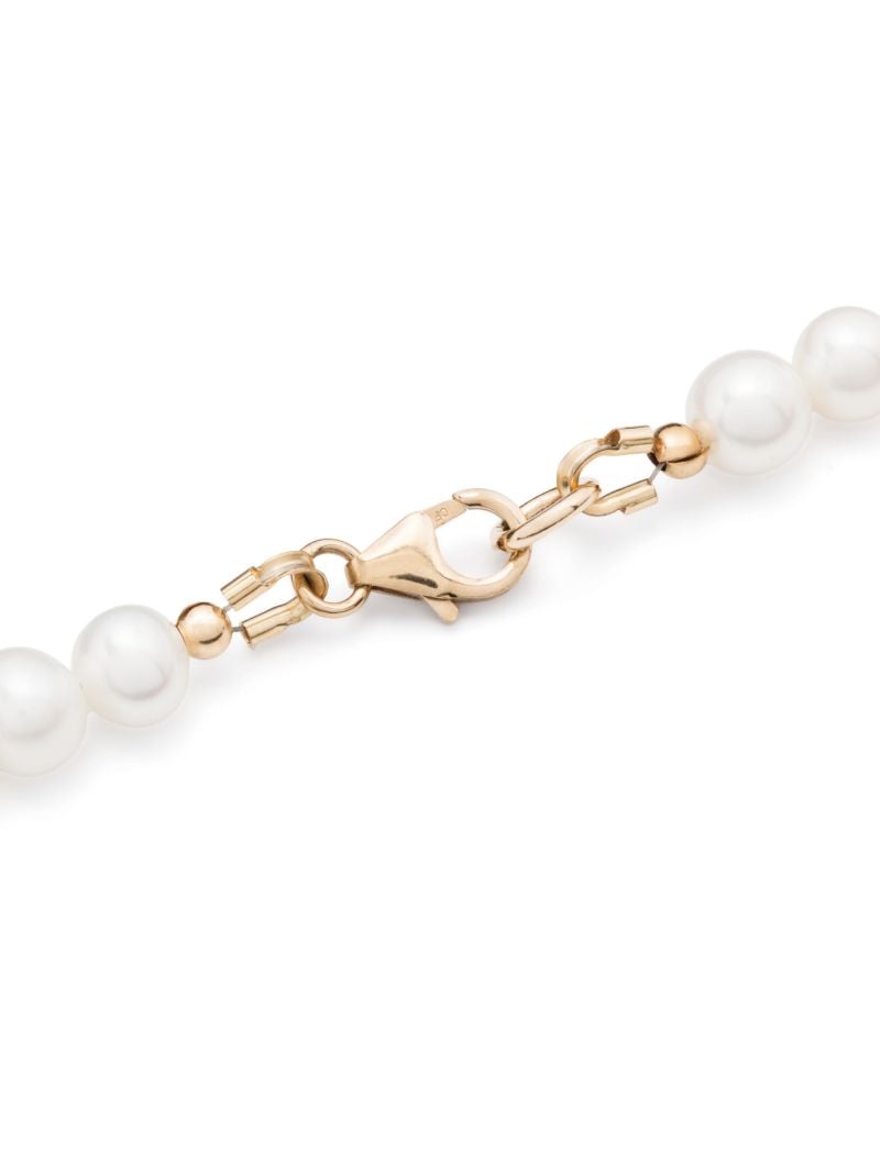 Gold-tone Pearl and Crystal Necklace