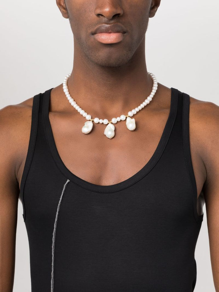 Gold-plated Pearl Necklace