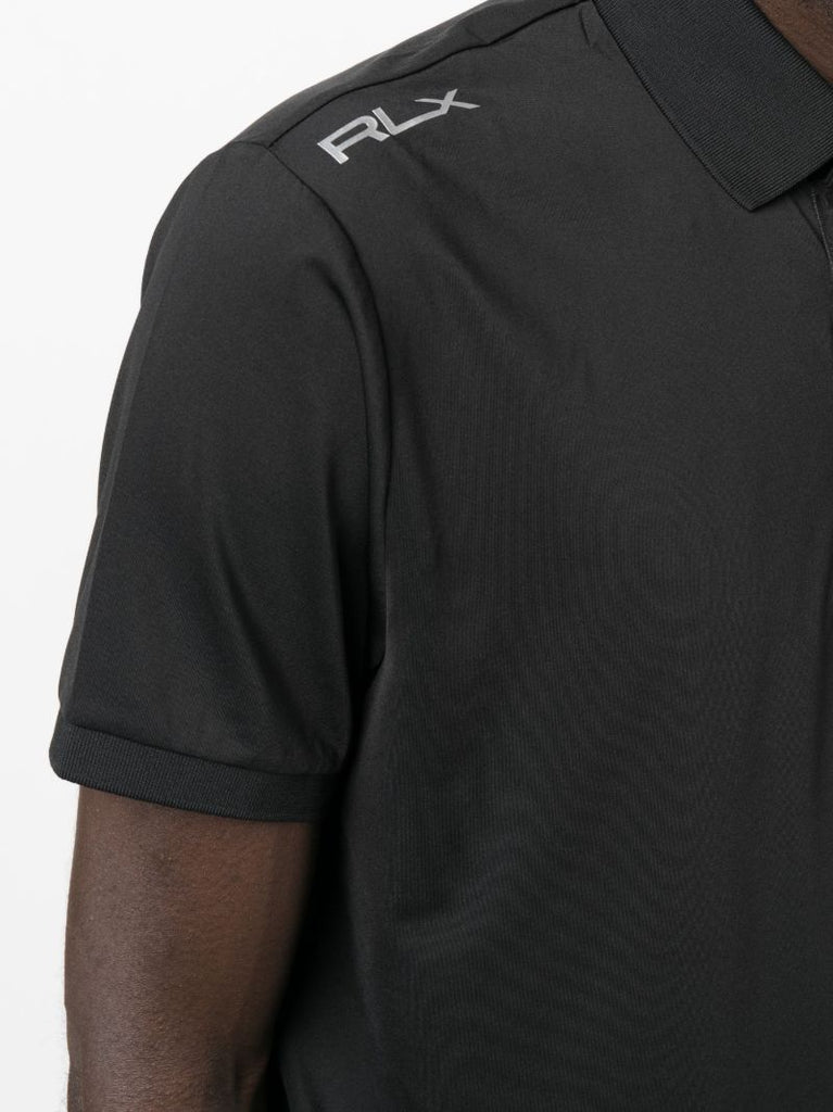Black Logo-detail Polo Shirt