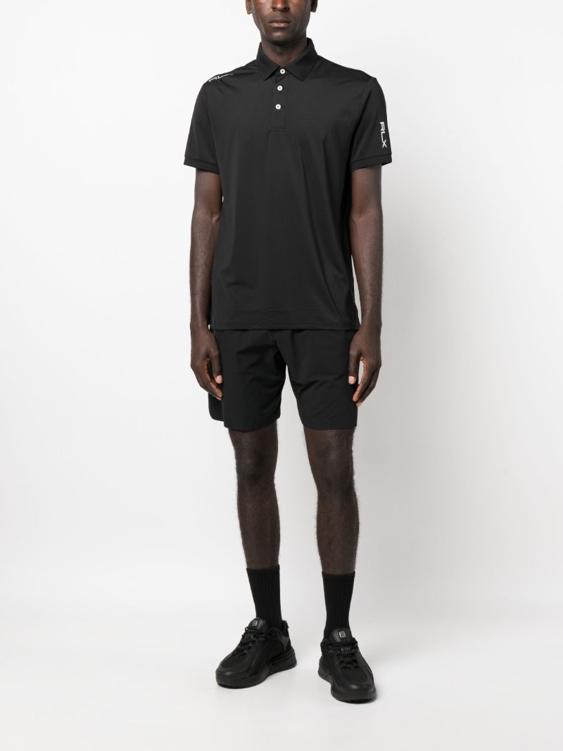 Black Logo-detail Polo Shirt