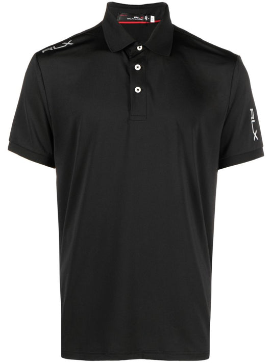 Black Logo-detail Polo Shirt