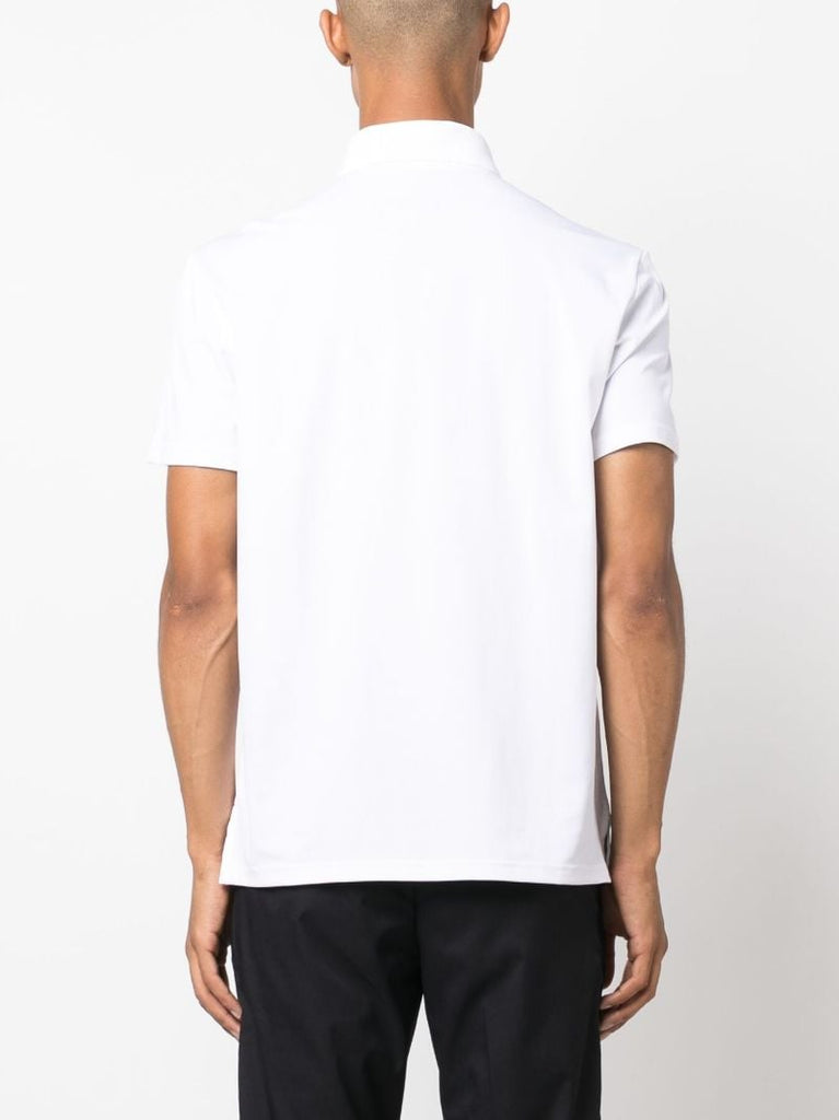 White Golf Bear Embroidered Polo Shirt