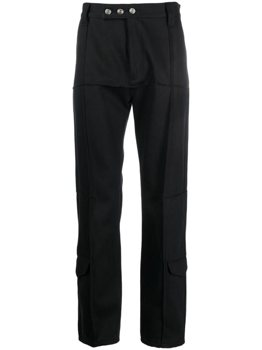 Blue Damnonia Straight-leg Trousers