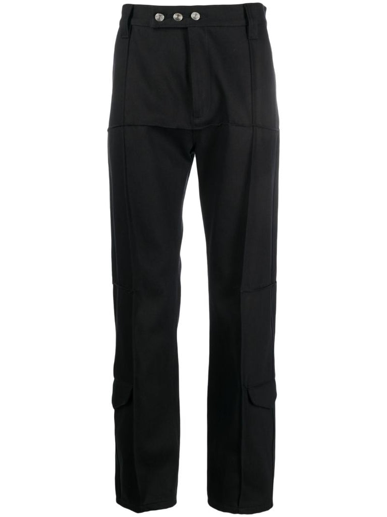 Blue Damnonia Straight-leg Trousers