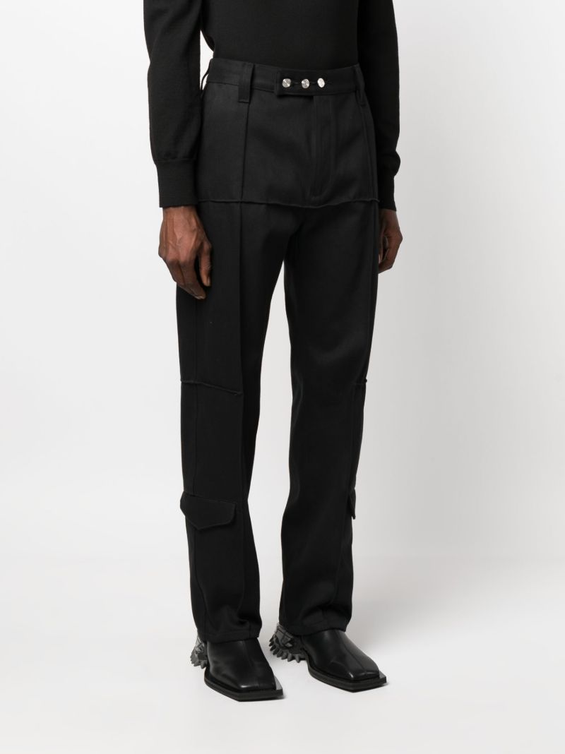 Blue Damnonia Straight-leg Trousers