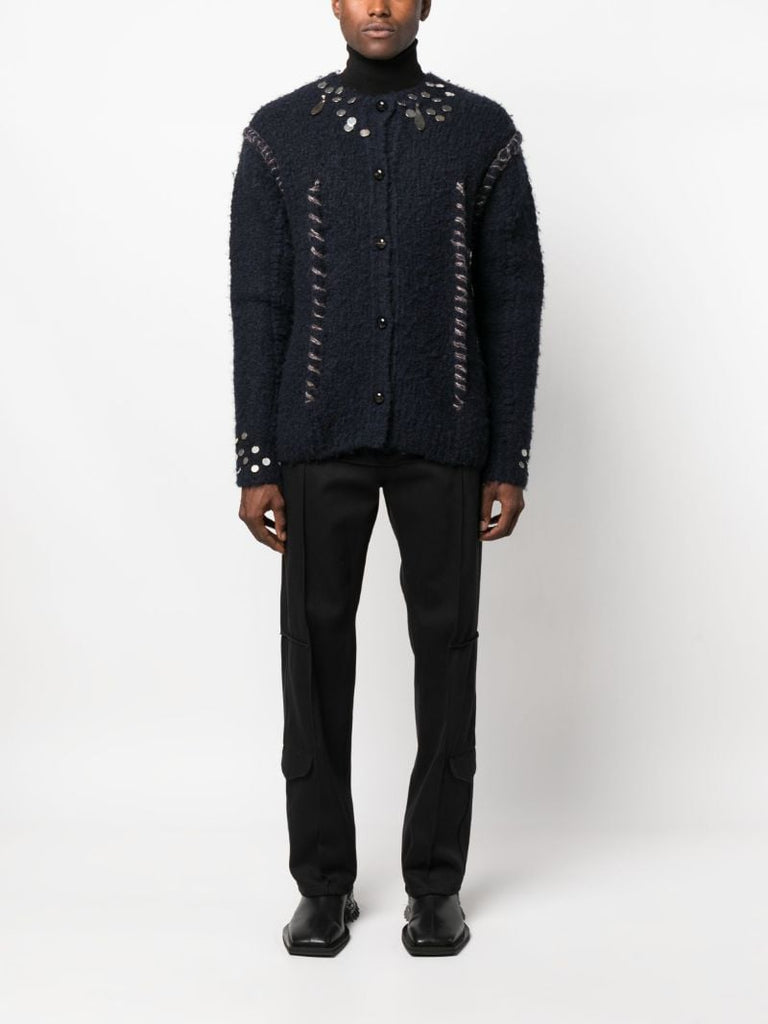 Blue Damnonia Straight-leg Trousers