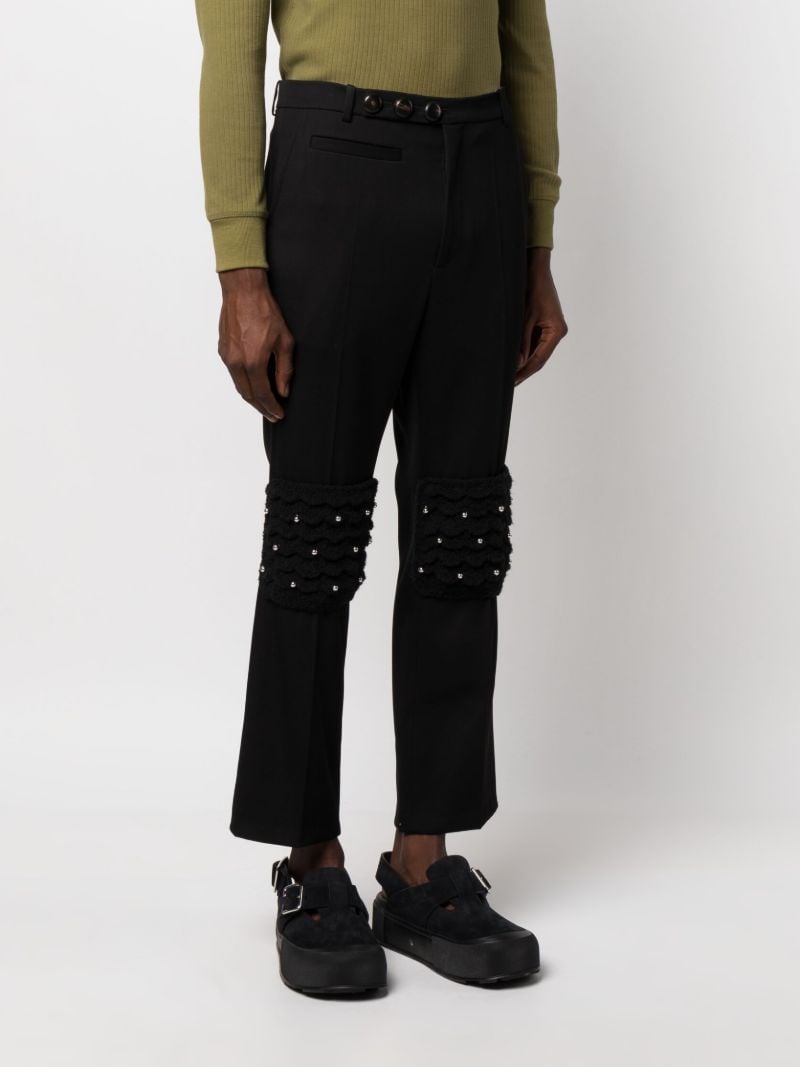 Black Lowther Cropped Trousers