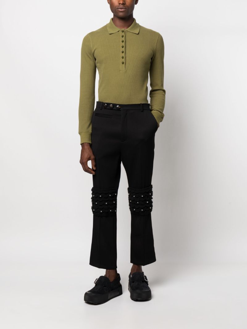 Black Lowther Cropped Trousers