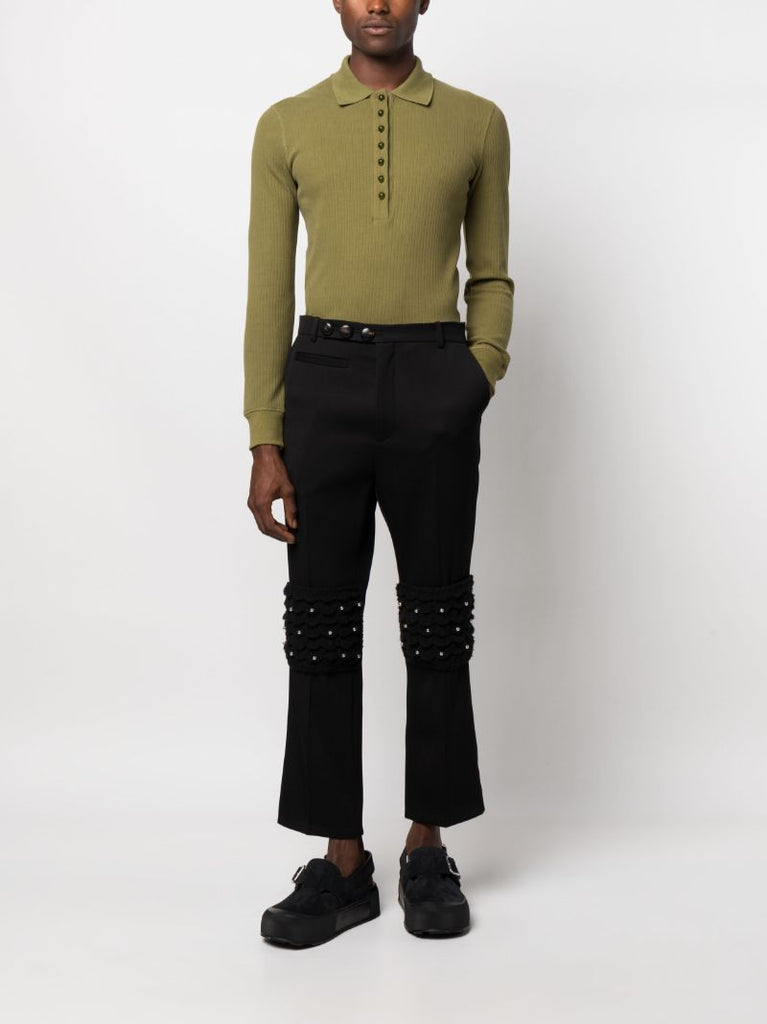 Black Lowther Cropped Trousers