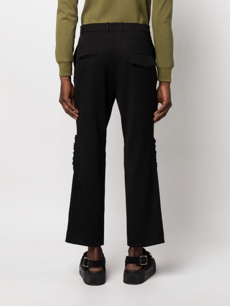 Black Lowther Cropped Trousers