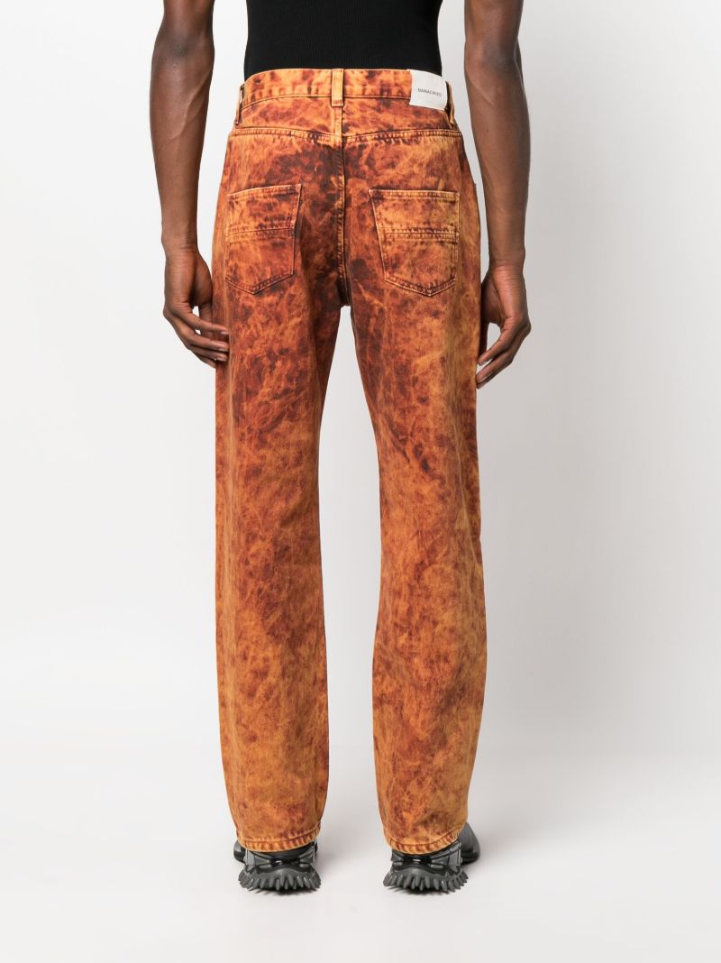 Orange Warkworth Straight-leg Trousers