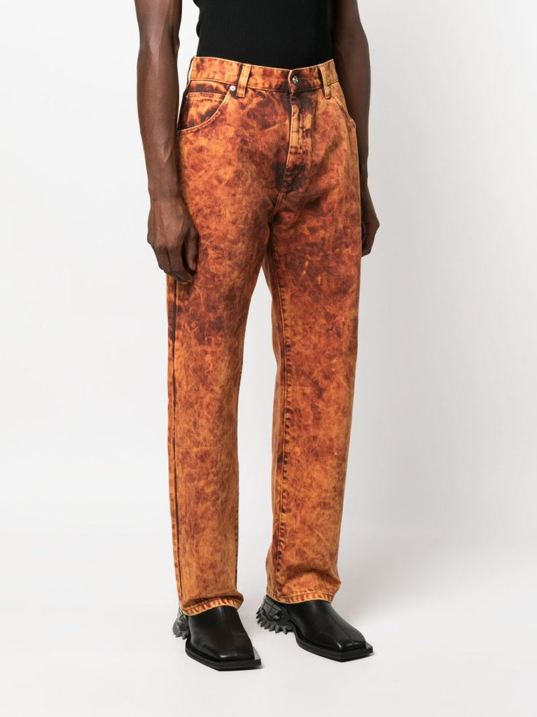 Orange Warkworth Straight-leg Trousers