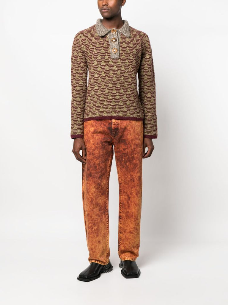 Orange Warkworth Straight-leg Trousers