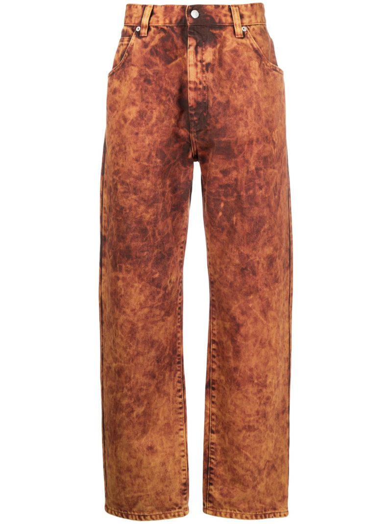 Orange Warkworth Straight-leg Trousers