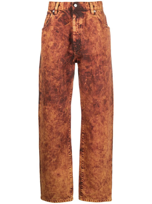 Orange Warkworth Straight-leg Trousers