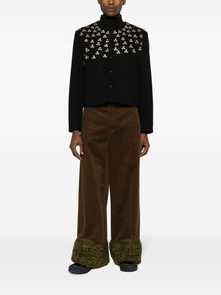 Black Hesdin Embroidered Tailored Jacket