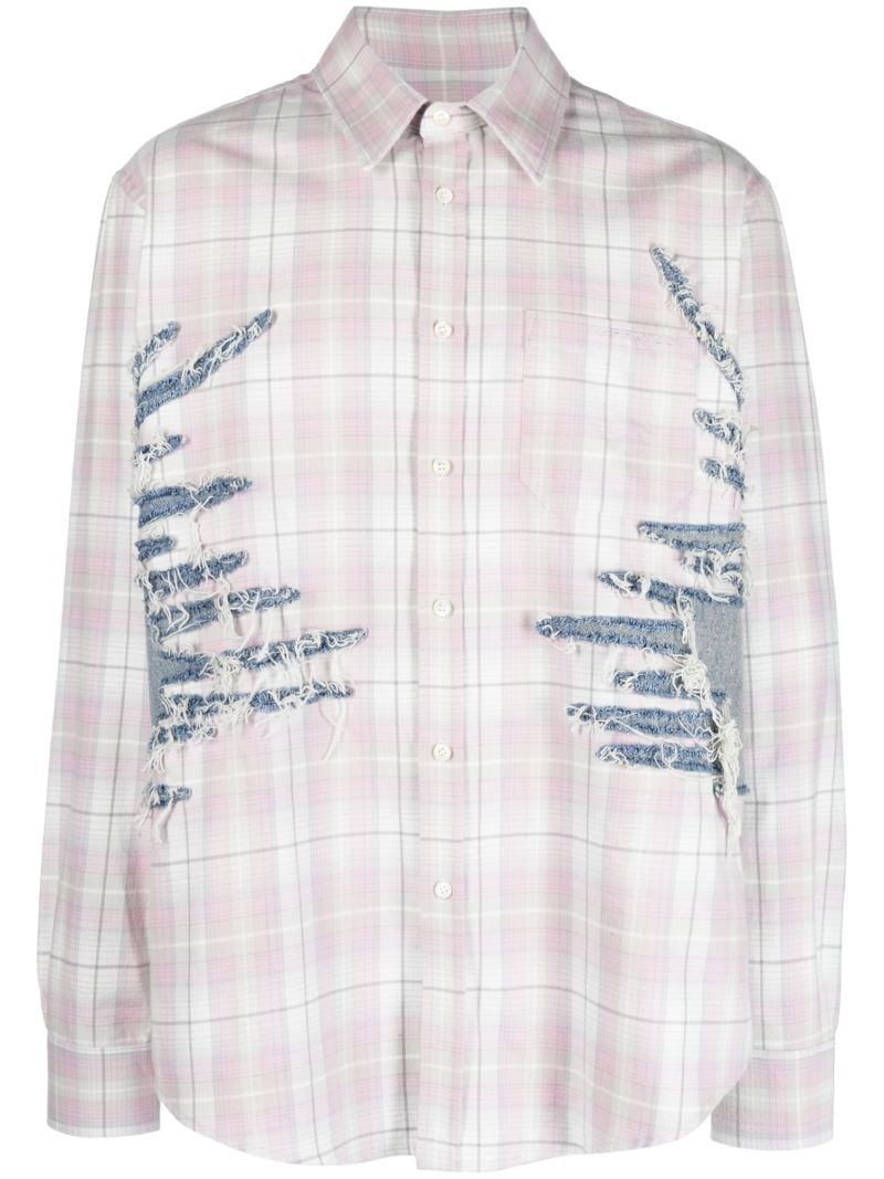 Pink Whisker Plaid Shirt