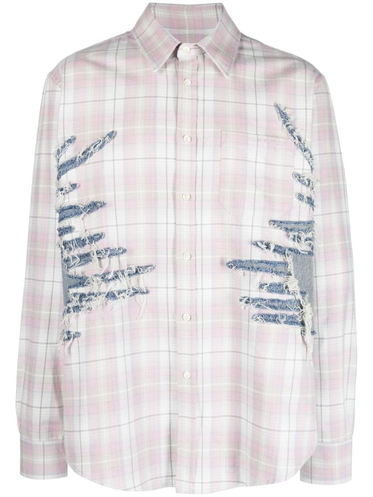 Pink Whisker Plaid Shirt