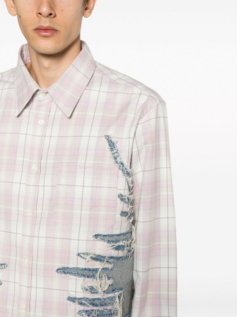 Pink Whisker Plaid Shirt