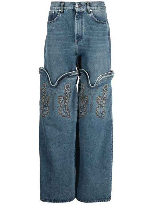 Blue Evergreen Maxi Cowboy Cuff Jeans