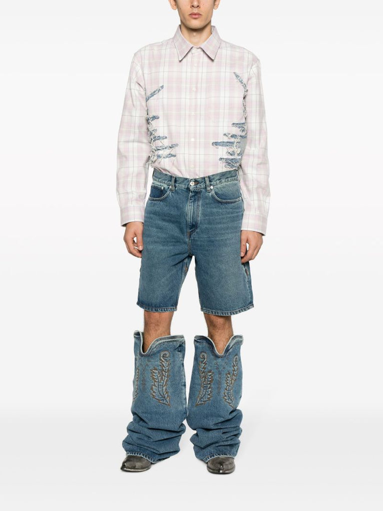 Blue Evergreen Maxi Cowboy Cuff Jeans