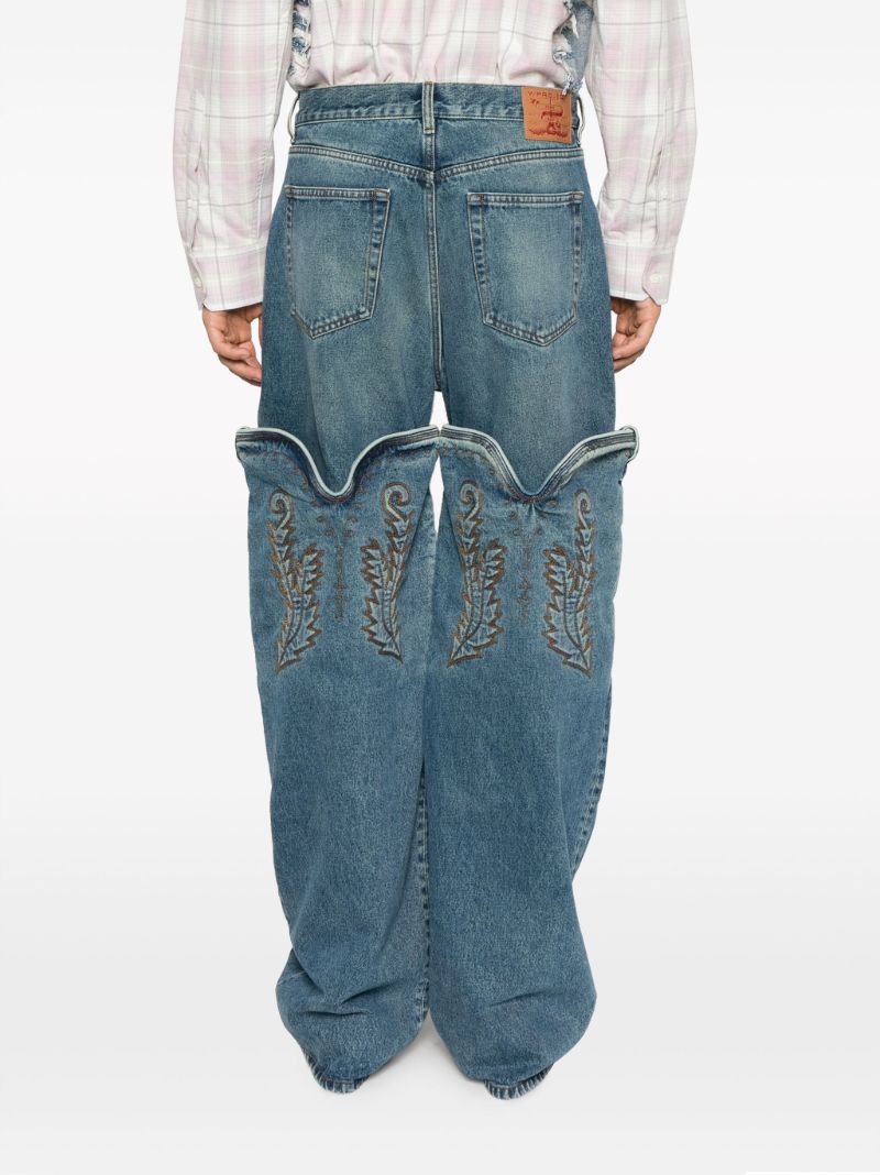 Blue Evergreen Maxi Cowboy Cuff Jeans