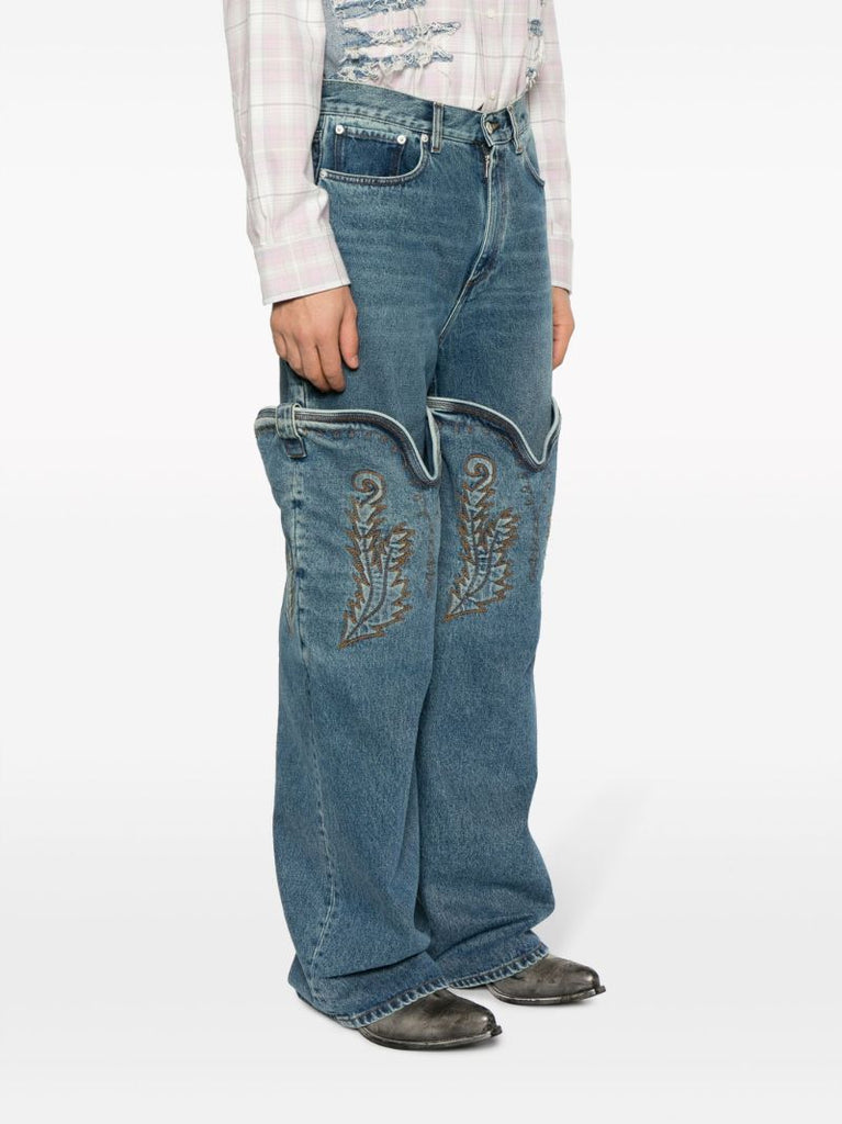 Blue Evergreen Maxi Cowboy Cuff Jeans