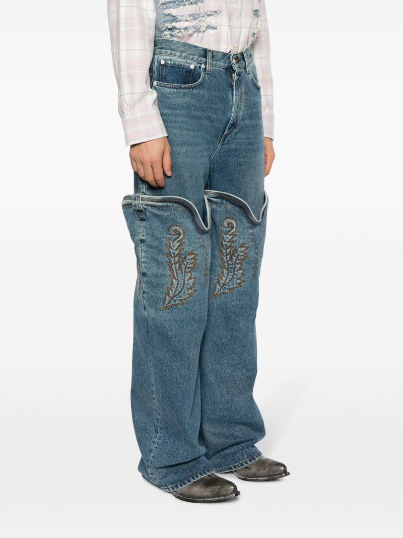 Blue Evergreen Maxi Cowboy Cuff Jeans