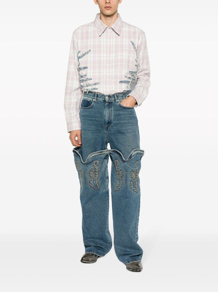 Blue Evergreen Maxi Cowboy Cuff Jeans