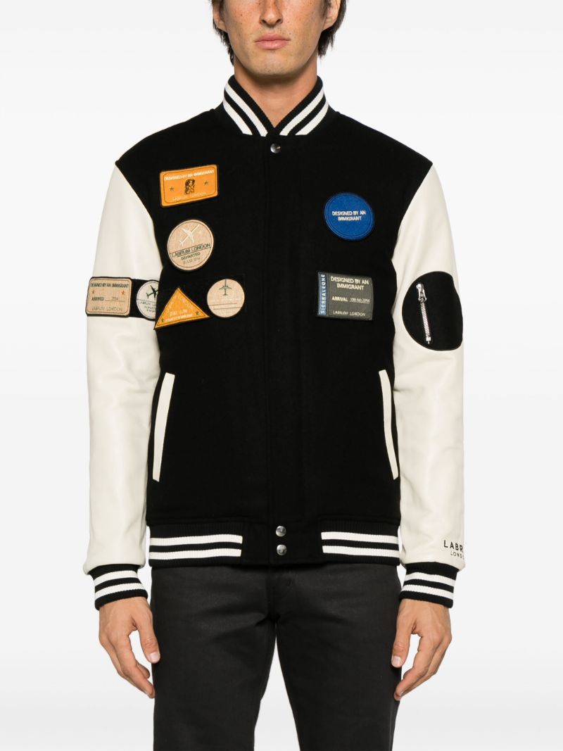 Black Nomoli Varsity Jacket