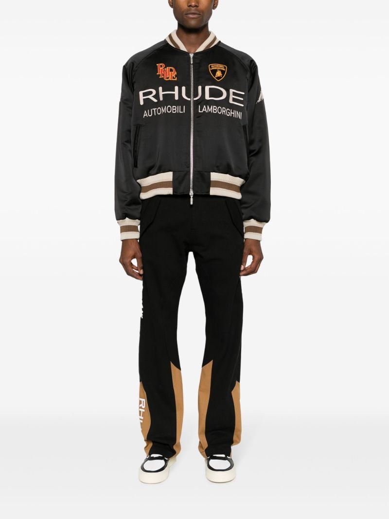 X Automobili Lamborghini Black Awakening Bomber Jacket
