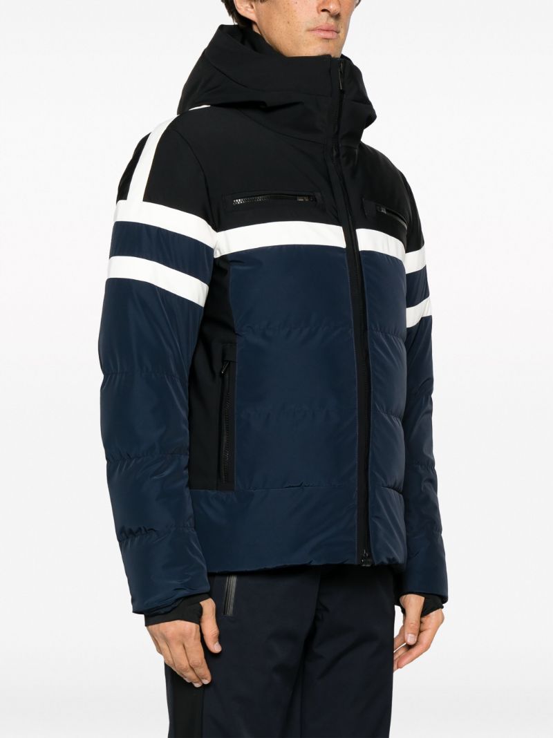 Blue Abelman Panelled Puffer Jacket