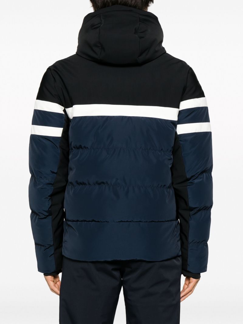 Blue Abelman Panelled Puffer Jacket