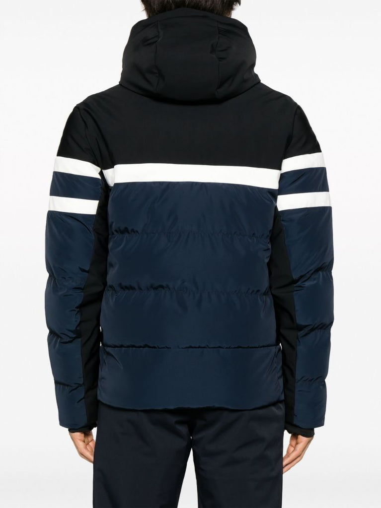 Blue Abelman Panelled Puffer Jacket