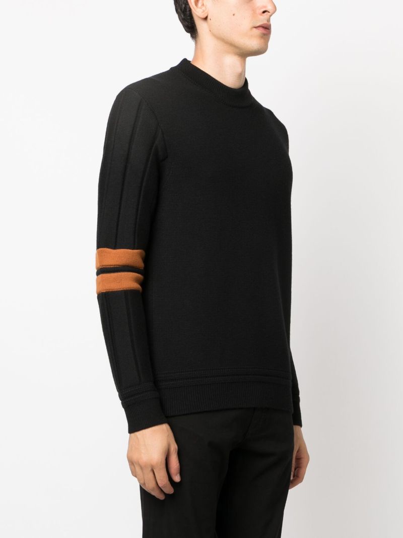 Black Techmerino Wool Sweater