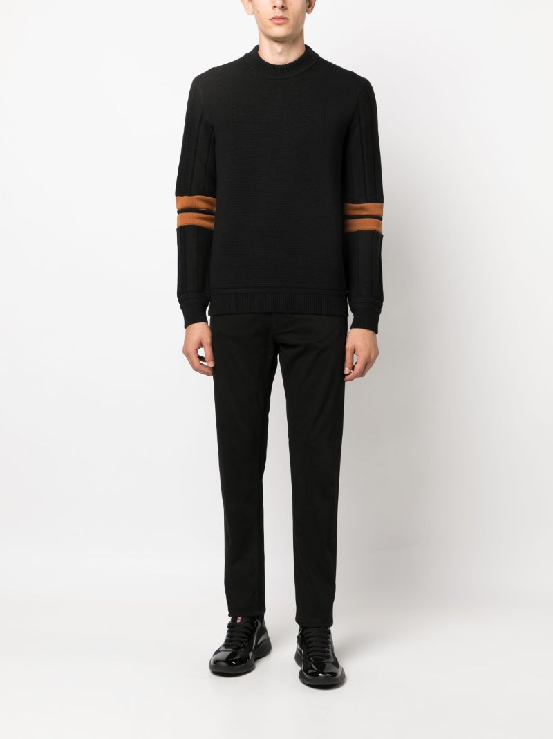 Black Techmerino Wool Sweater