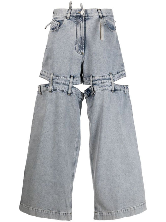 Blue Ashton Deconstructed Jeans