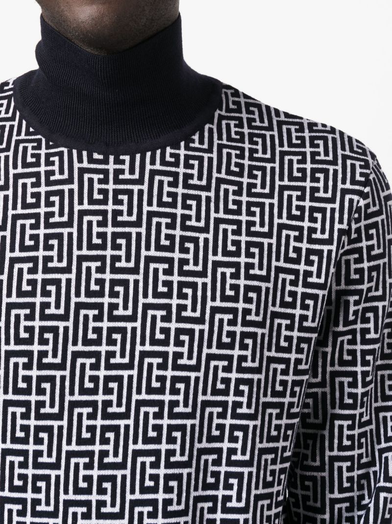 Black Monogram Sweater