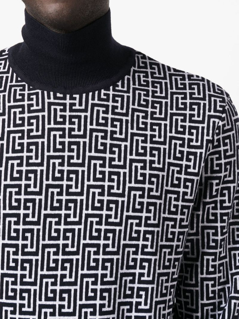 Black Monogram Sweater