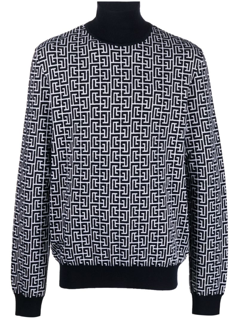 Black Monogram Sweater